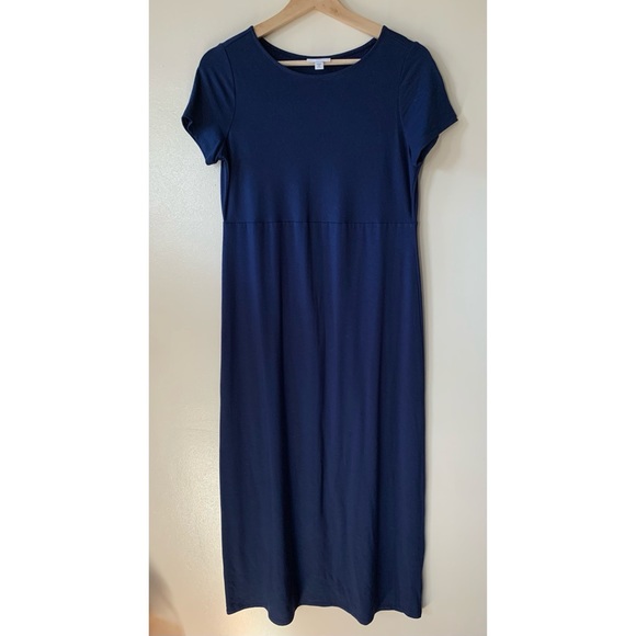 J. Jill Dresses J Jill Xs Petite Navy Short Sleeve Maxi Dress